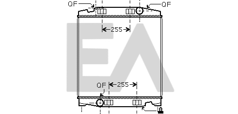 Radiateur, refroidissement du moteur EACLIMA 31R30034