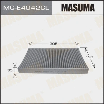 Filtre, air de l'habitacle MASUMA MC-E4042CL