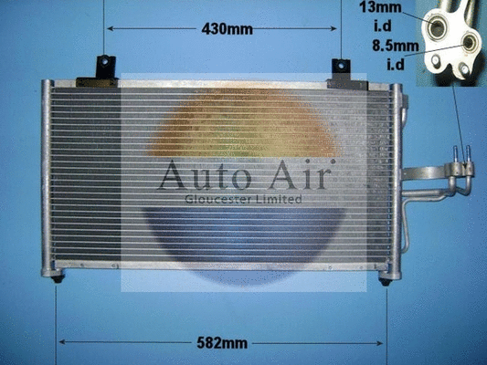 Condenseur, climatisation AUTO AIR GLOUCESTER 16-1178