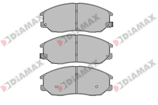 Kit de plaquettes de frein, frein à disque DIAMAX N09447
