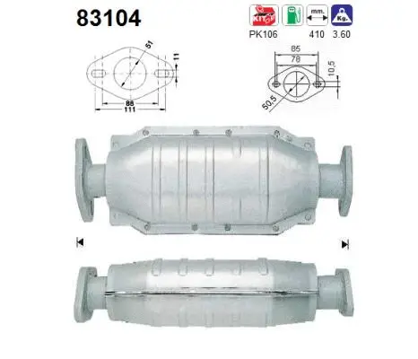 Catalyseur AS 83104