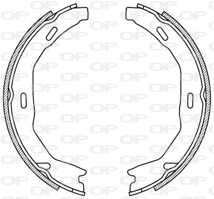 Jeu de mâchoires de frein OPEN PARTS BSA2222.00