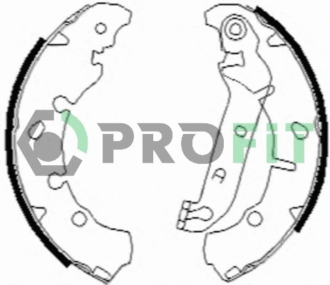 Jeu de mâchoires de frein PROFIT 5001-0635