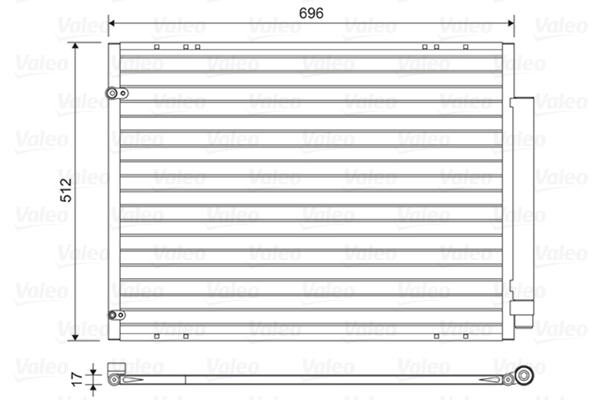 Condenseur, climatisation VALEO 814448