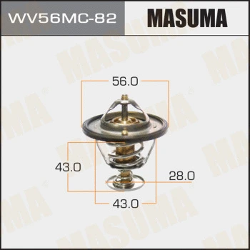 Thermostat, liquide de refroidissement MASUMA WV56MC-82