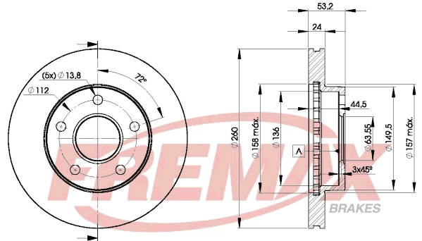 Disque de frein FREMAX BD-8109