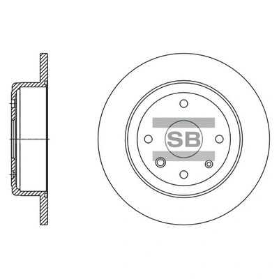 Disque de frein Hi-Q SD3058