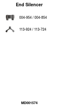 Silencieux arrière FA1 MD001574