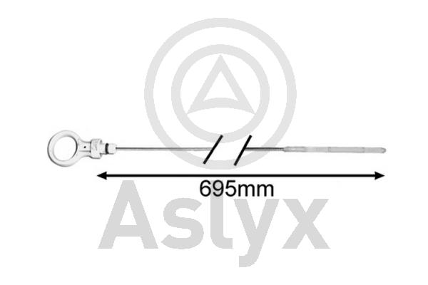 Jauge de niveau d'huile Aslyx AS-521044