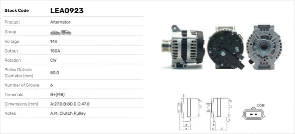 Alternateur LUSA LEA0923