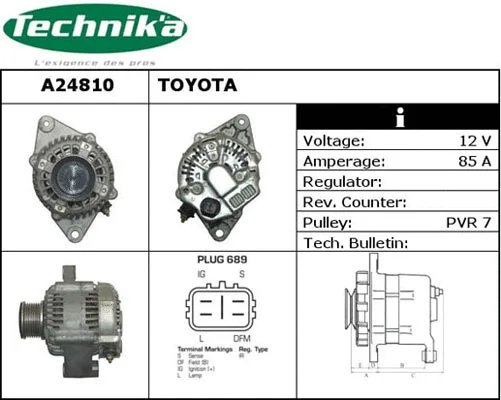Alternateur Technika A24810