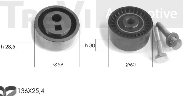 Kit de courroie crantée TREVI AUTOMOTIVE KD1046