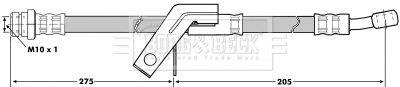 Flexible de frein BORG & BECK BBH7046