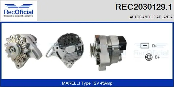 Alternateur RECOFICIAL REC2030129.1