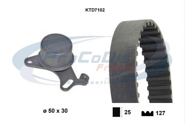 Kit de courroie crantée PROCODIS FRANCE KTD7102