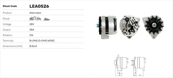 Alternateur LUSA LEA0526