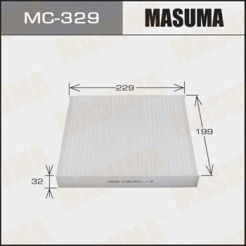 Filtre, air de l'habitacle MASUMA MC-329