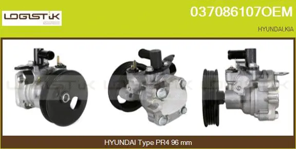 Pompe hydraulique, direction LGK 037086107OEM