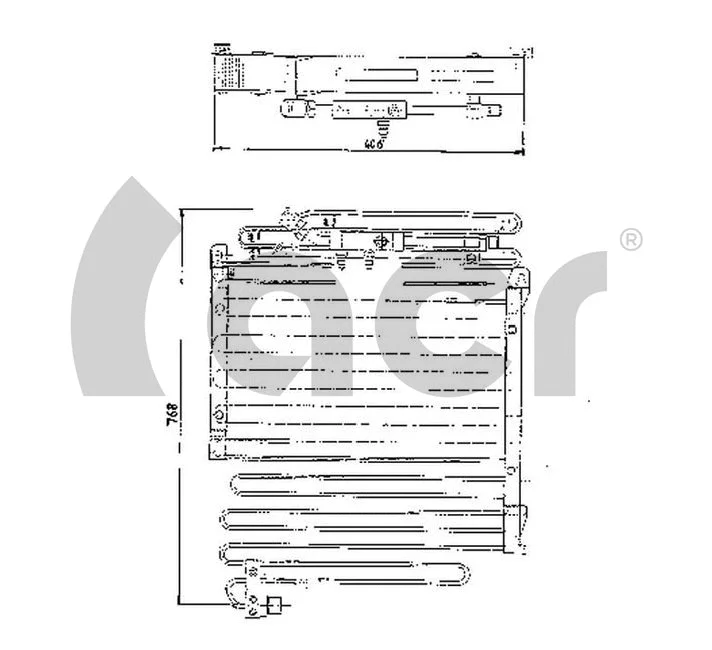 Condenseur, climatisation ACR 300133