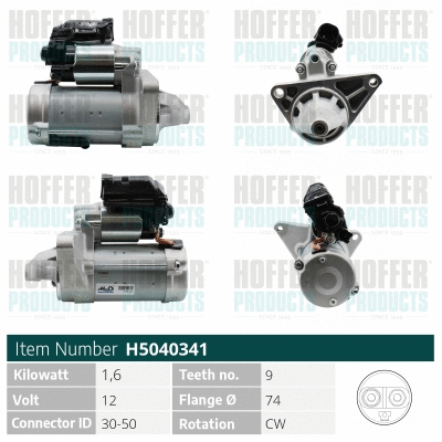 Démarreur HOFFER H5040341