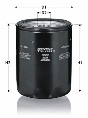 Filtre à huile TECNECO FILTERS OL339