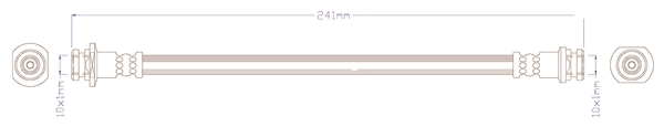 Flexible de frein JURATEK JBH1486