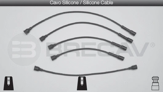 Kit de câbles d'allumage BRECAV 06.418