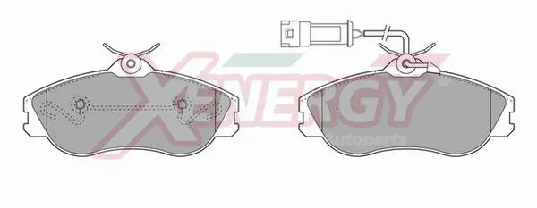 Kit de plaquettes de frein, frein à disque AP XENERGY X40302