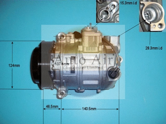 Compresseur, climatisation AUTO AIR GLOUCESTER 14-9665