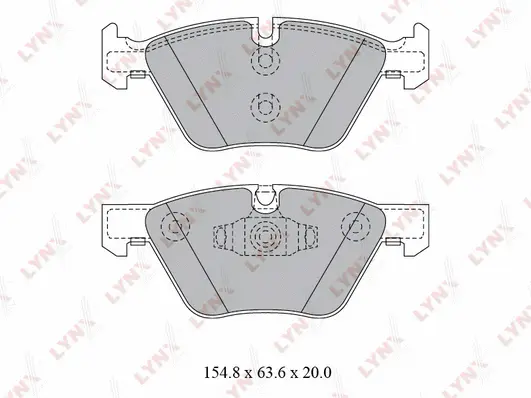 Kit de plaquettes de frein, frein à disque LYNXAUTO BD-1421
