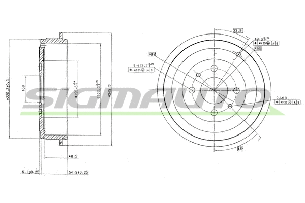 Tambour de frein SIGMAUTO DR5264