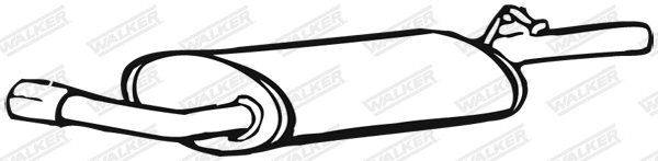 Silencieux arrière WALKER 17701