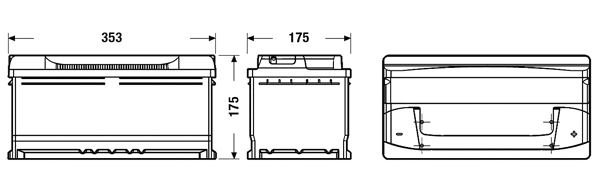 Batterie de démarrage TUDOR TB852
