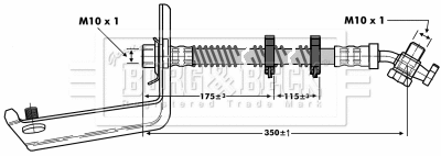 Flexible de frein BORG & BECK BBH6804