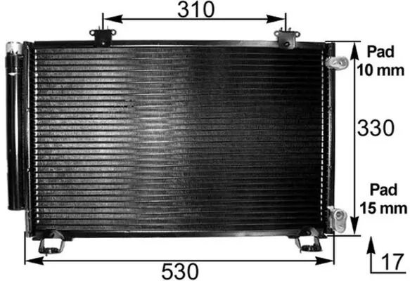 Condenseur, climatisation MAHLE AC 292 000P