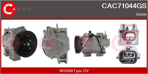 Compresseur, climatisation CASCO CAC71044GS