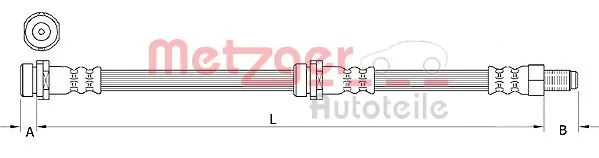 Flexible de frein METZGER 4111034