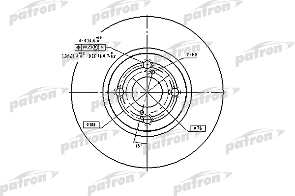 Disque de frein PATRON PBD9559