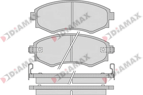 Kit de plaquettes de frein, frein à disque DIAMAX N09321