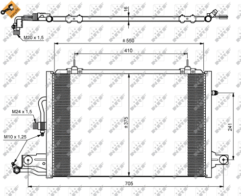 Condenseur, climatisation NRF 35031