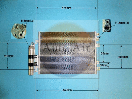 Condenseur, climatisation AUTO AIR GLOUCESTER 16-8693