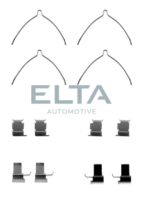 Kit d'accessoires, plaquette de frein à disque ELTA AUTOMOTIVE EA8623