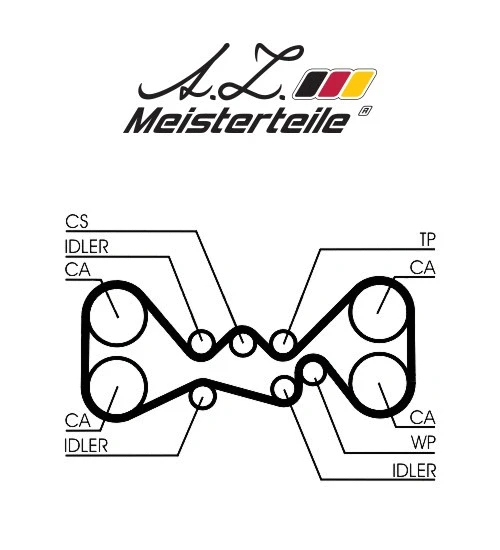 Kit de courroie crantée A.Z. Meisterteile AZMT-30-058-2360