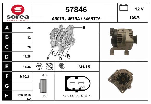 Alternateur EAI 57846