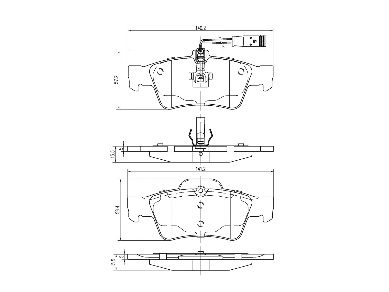 Kit de plaquettes de frein, frein à disque A.Z. Meisterteile AZMT-44-022-1133