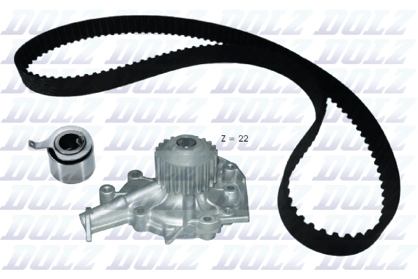 Pompe à eau + kit de courroie crantée DOLZ KD187
