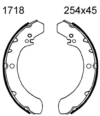Jeu de mâchoires de frein BSF 01718