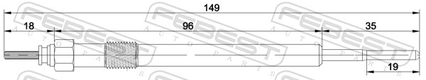 Bougie de préchauffage FEBEST 21642-004