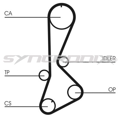 Kit de courroie crantée SYNCRONIX SY110828