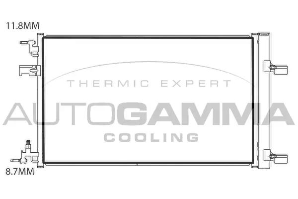 Condenseur, climatisation AUTOGAMMA 107904